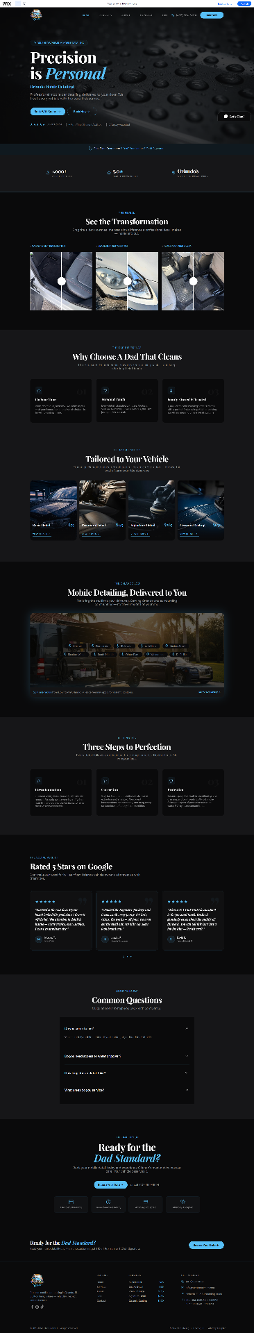 A Dad That Cleans - Wix project by NETREX
