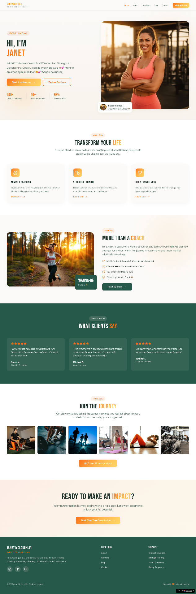 Janet McLoughlin - React project by NETREX