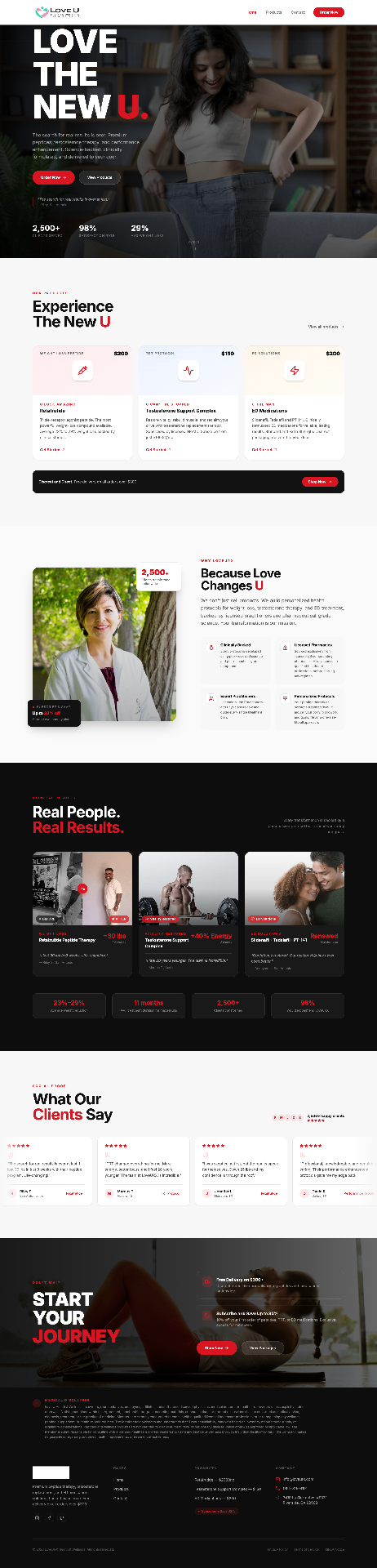 Love U Hormone Therapy - WordPress project by NETREX