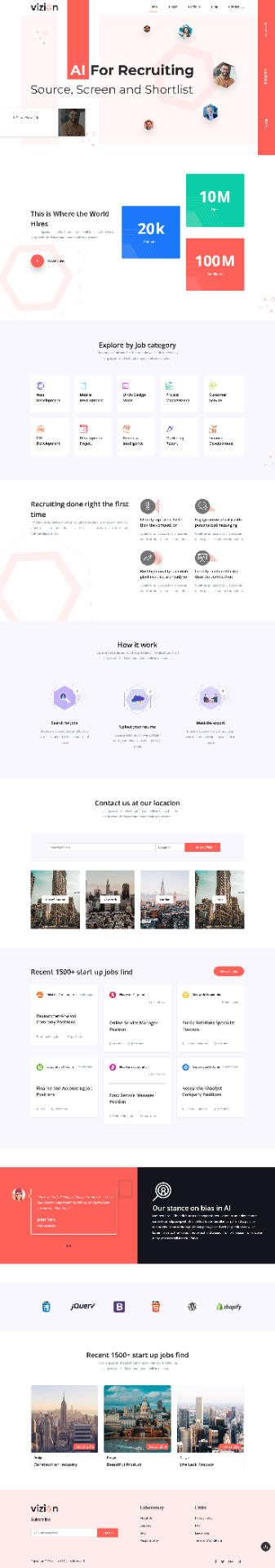 Vizion Recruitment - React project by NETREX