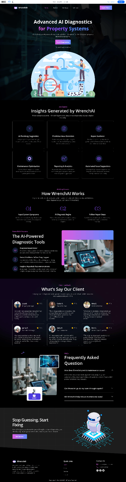 WrenchAI - Wix project by NETREX
